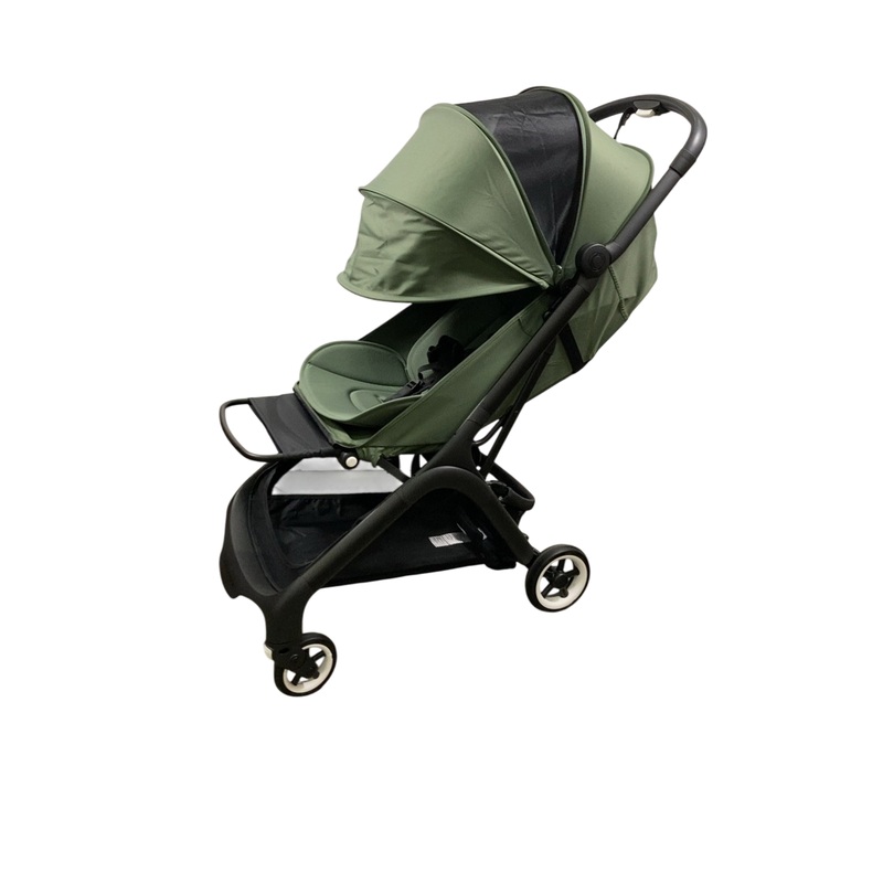 Bugaboo Butterfly Stroller, 2024, Black, Forest Green, Forest Green