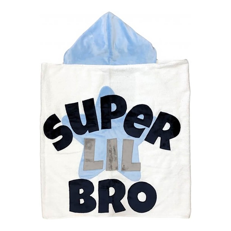 Towel – White/Baby Blue/Super Little Bro
