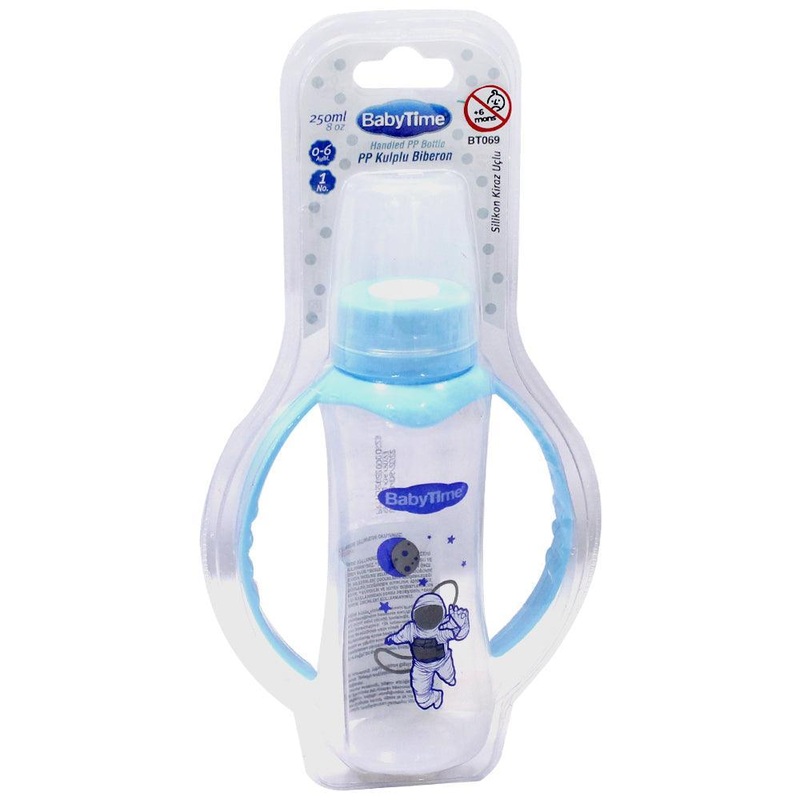 Baby Time Baby Feeding Bottle With Handles 250ml