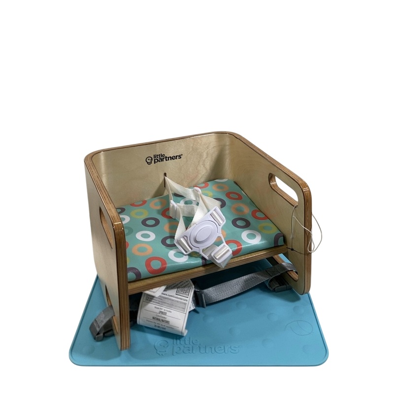 Little Partners 3-in-1 Learning Booster Seat and Step Stool, Natural