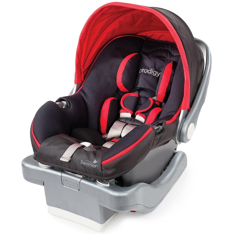 Summer Infant Prodigy Infant Car Seat – Jet Set/Red