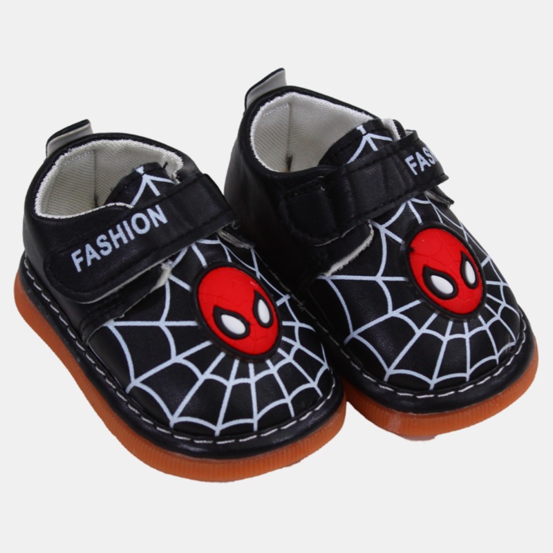 Baby Boys Spiderman Leather Sneakers – Multicolor