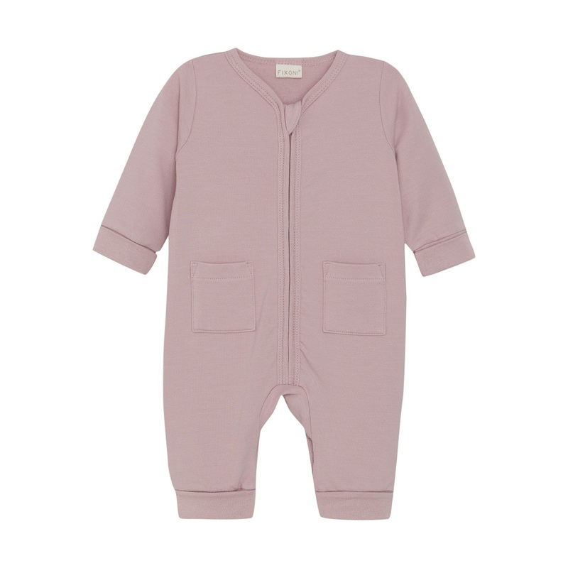 Fixoni – Zipper Romper – Pale Mauve