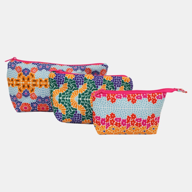 Happy Flowers Make-Up Rectangular Bags