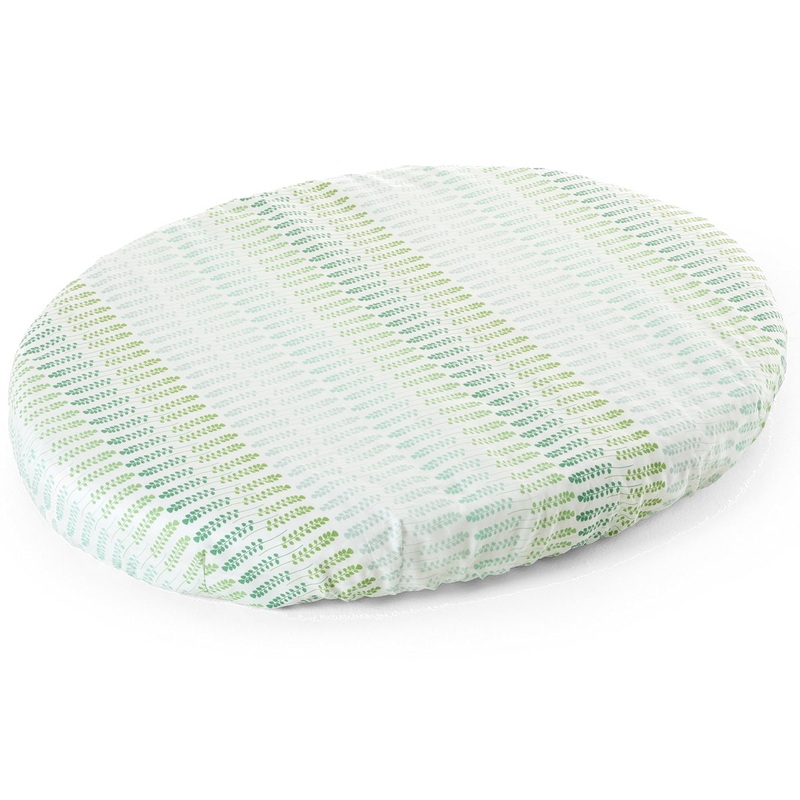 Stokke Sleepi Mini Fitted Sheet – Aqua Straw
