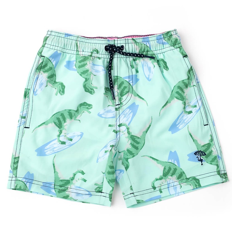 Swim Trunks Mint Surfing Dinos