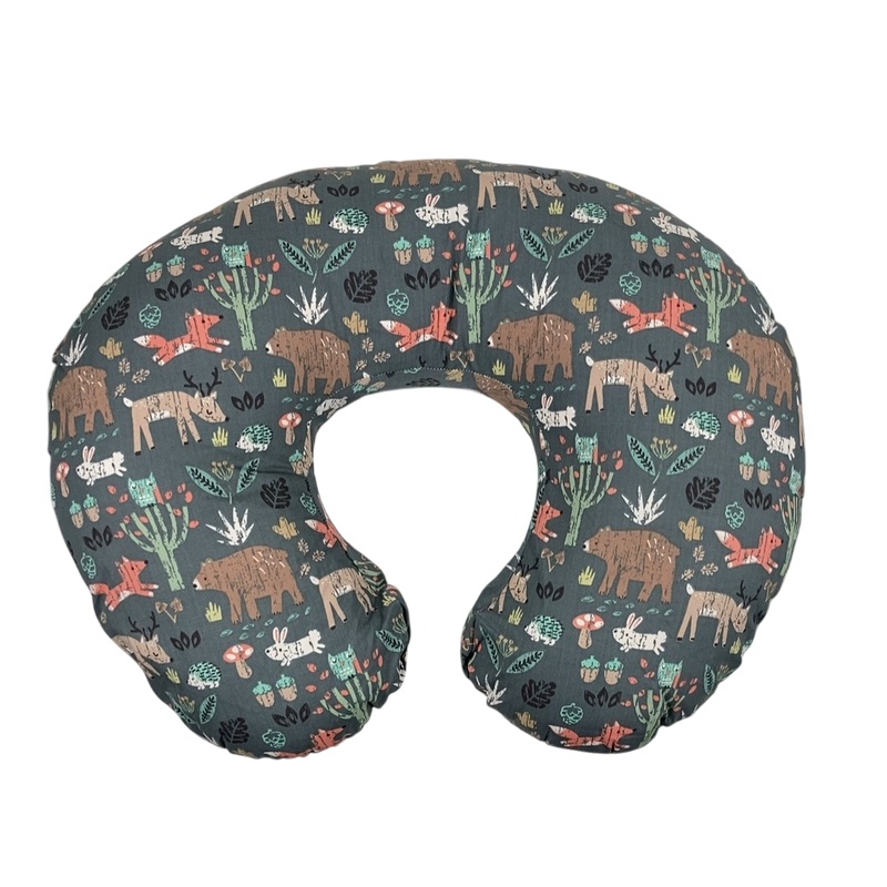Boppy Nursing and Infant Support Pillow, Green Forest Animals