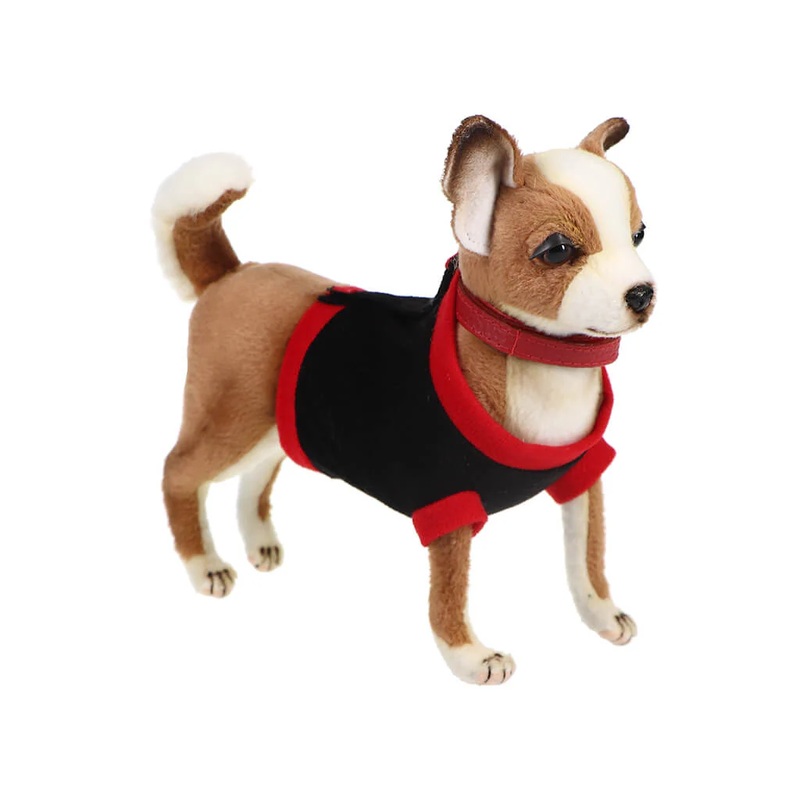 HNC Plush Animal – Chihuahua Black Shirt