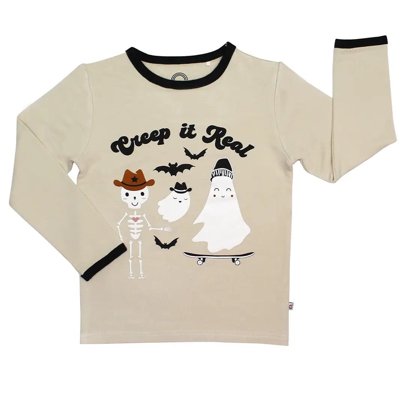 Longsleee Bamboo Terry Kids Shirt – Creep It Real Halloween