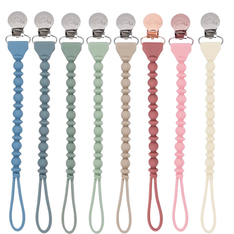 Sweetie Strap Silicone One-Piece Pacifier Clips