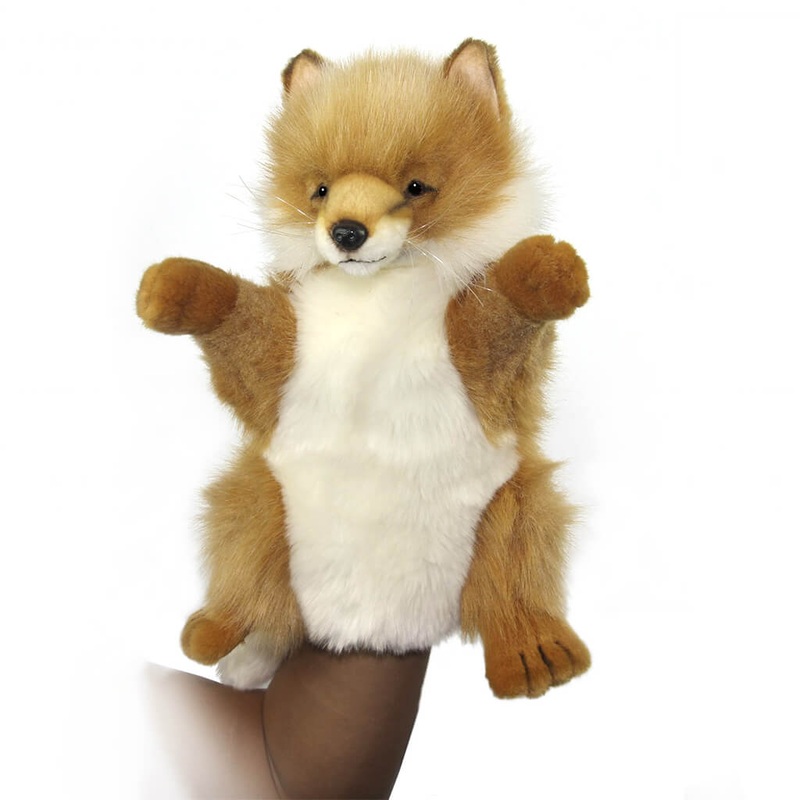 HNC Realistic Plush Animal Puppet Fox
