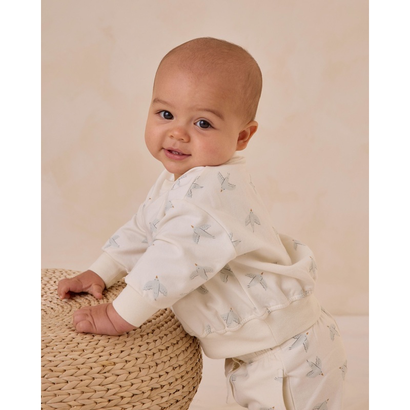 Quincy Mae Relaxed Sweatshirt + Sweatpant Set – Birds