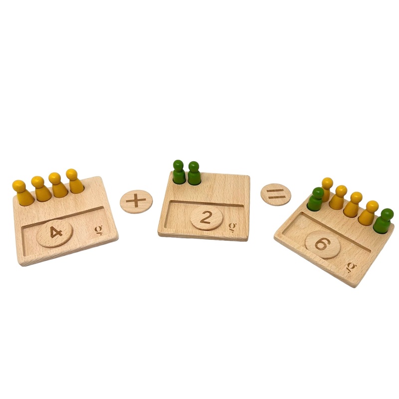 Wooden Math Counting Game | Ten Frame Math Game | Math Puzzle