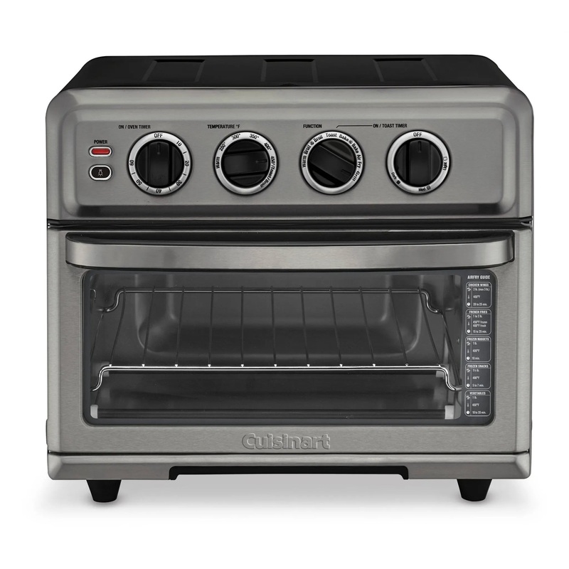 Air Fryer Toaster Oven with Grill – Black Stainless – TOA-70BKS