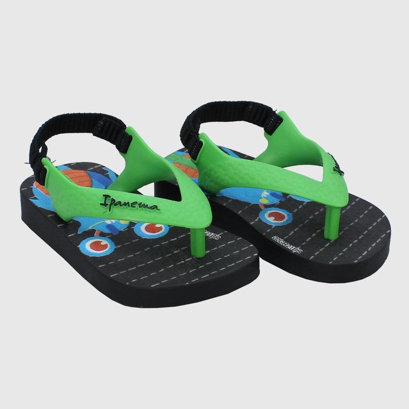 Ipanema Baby Boys’ Black/Green Sandals