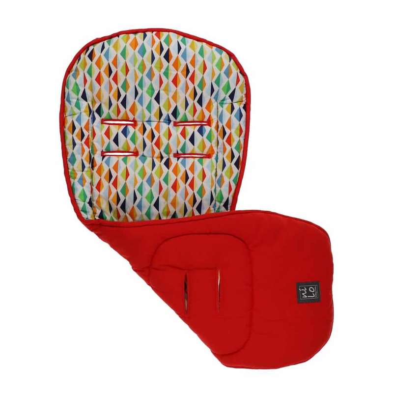 Long Stroller Mat Triangles Multi