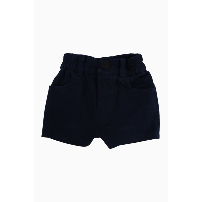 Baby Boys Gabardine Shorts  Navy