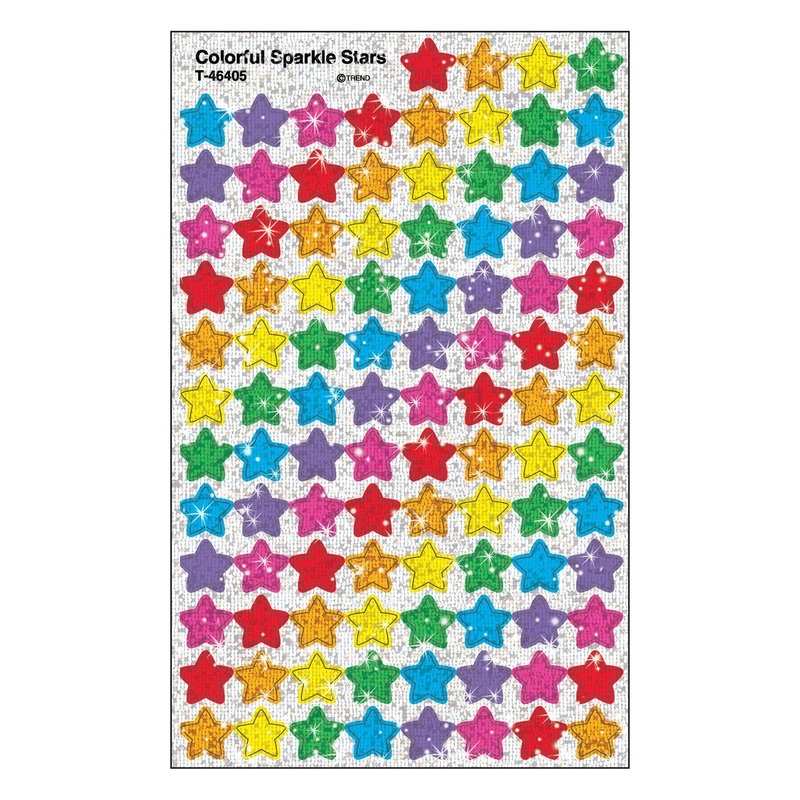 Colorful Stars superShapes Stickers  Sparkle