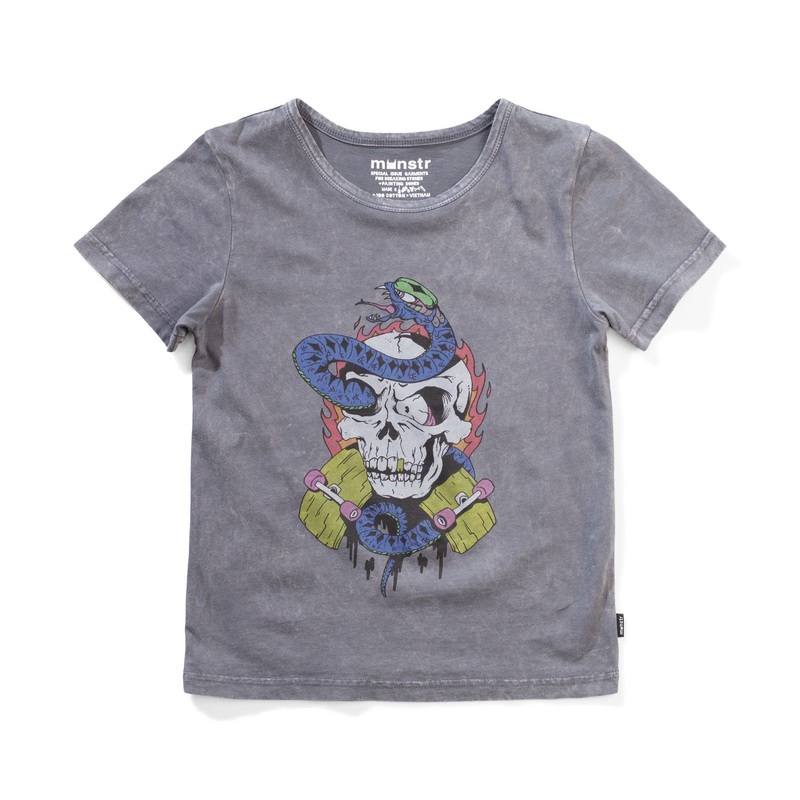 Sk8nake Shortsleeve Tee – Mineral Grey