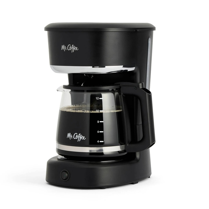 12-Cup Switch Coffee Maker Black: Electric Drip Coffee Machine, 60 oz Capacity, Dishwasher-Safe Parts