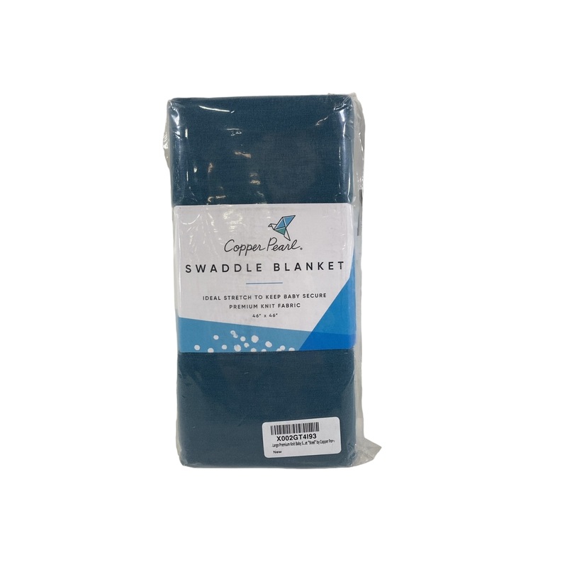 Copper Pearl Knit Swaddle Blanket, Steel