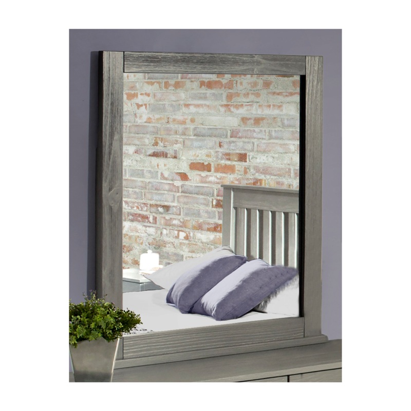 Wire Brushed Landscape Mirror