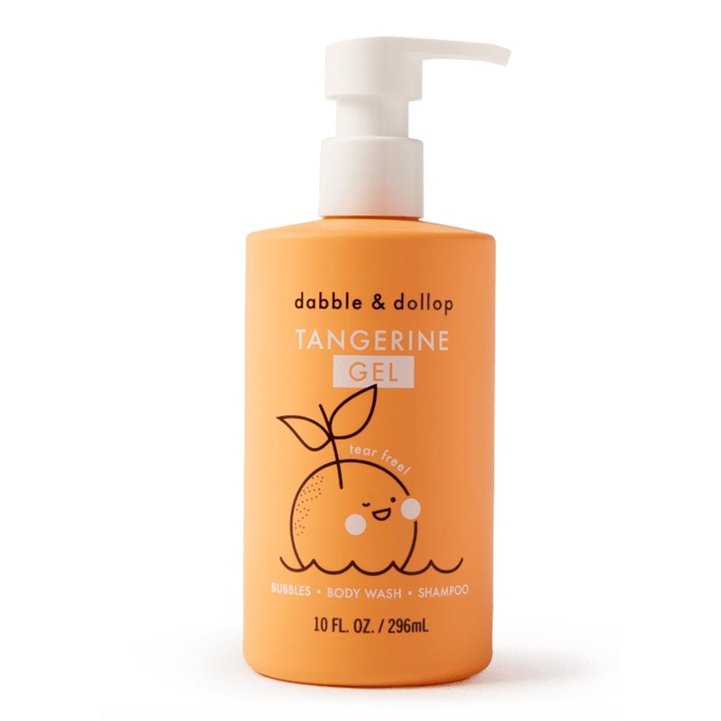 Dabble & Dollop Tangerine Gel – Bubbles, Body Wash, and Shampoo