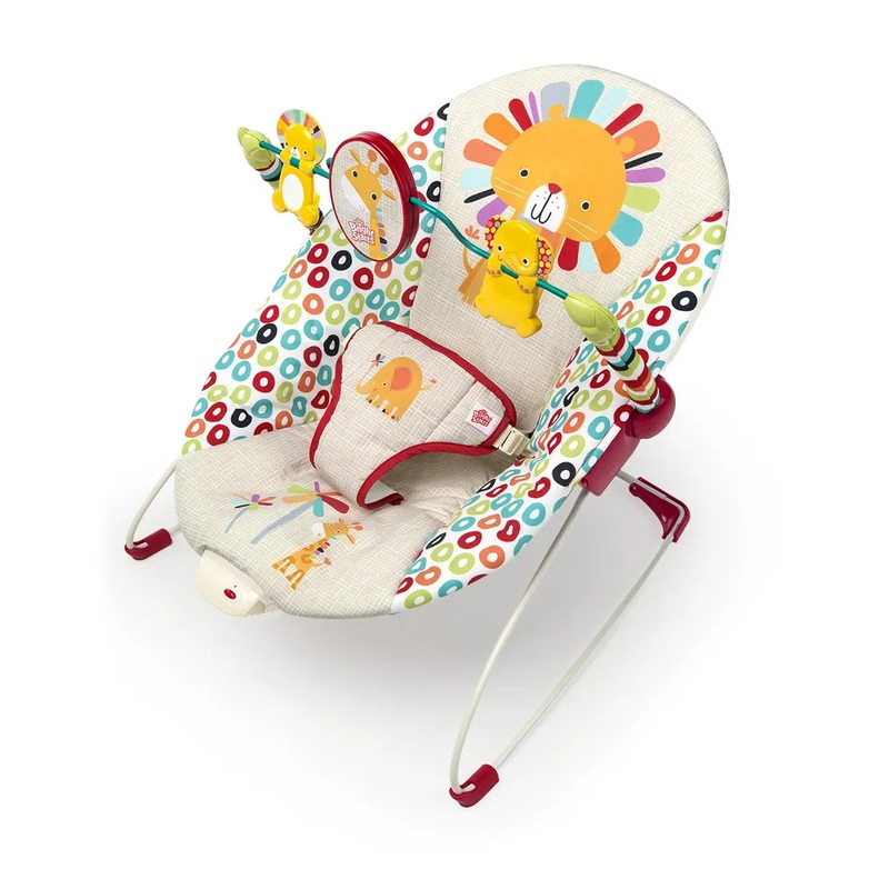 Portable Baby Bouncer Soothing Vibrations Infant Seat (Playful Pinwheels)