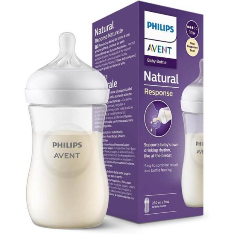 Avent Natural Bottle Response (1M+) 260ml – 2 Pack
