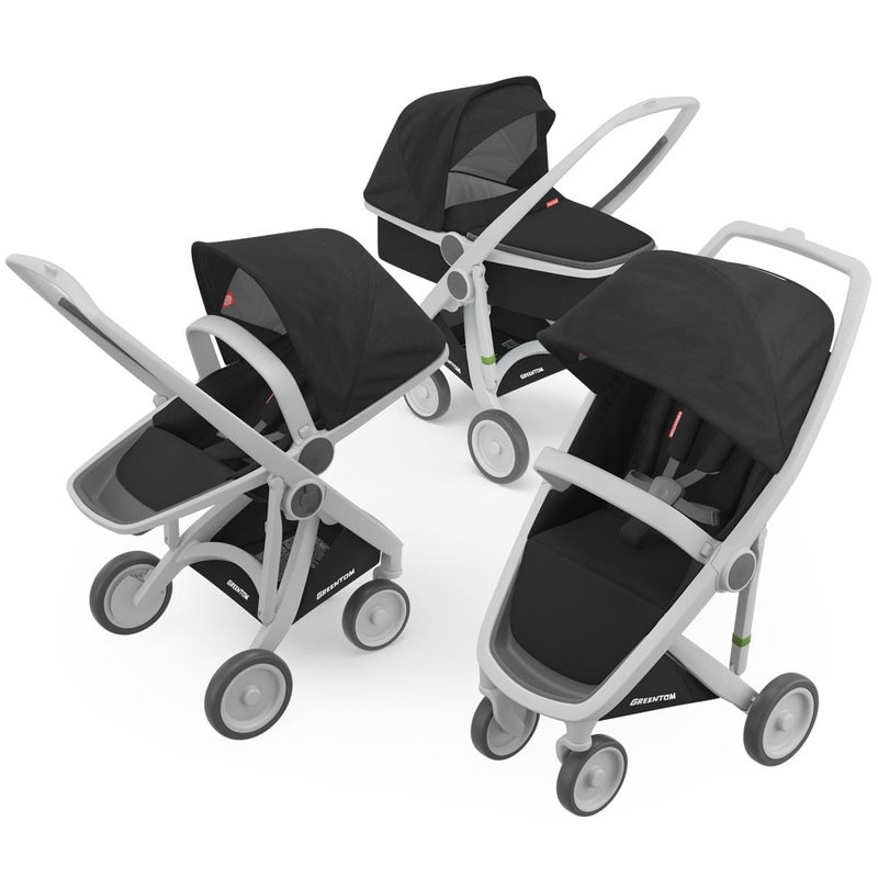 Greentom 3 in 1 Stroller – Grey/Black