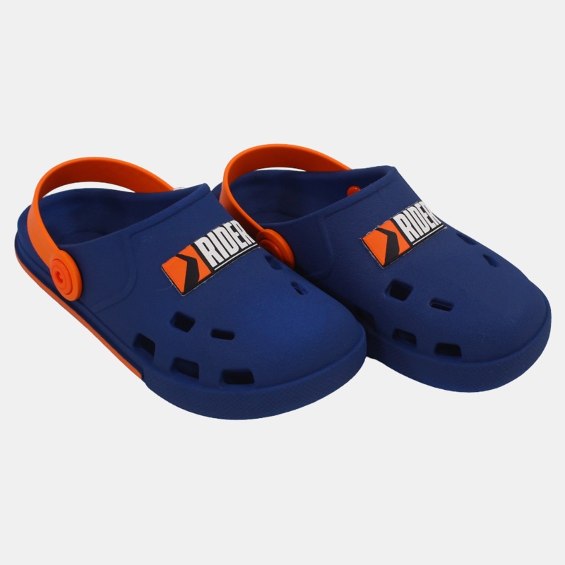 Unisex Rubber Clogs Slippers – Blue/Orange