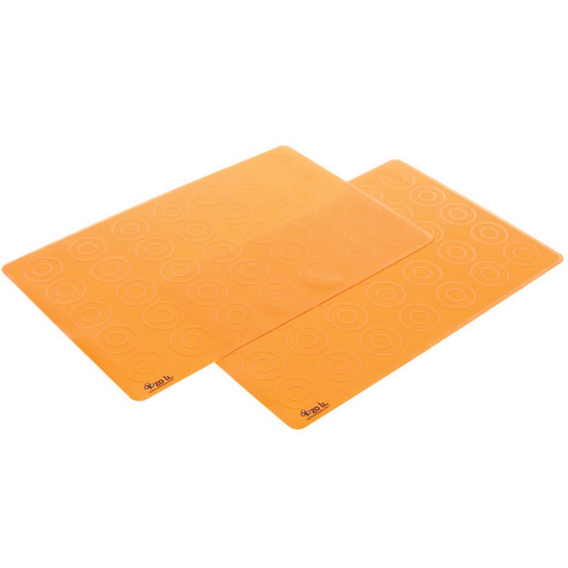 ZoLi Matties Silicone Travel Place Mats (2 mats per pack) – Orange