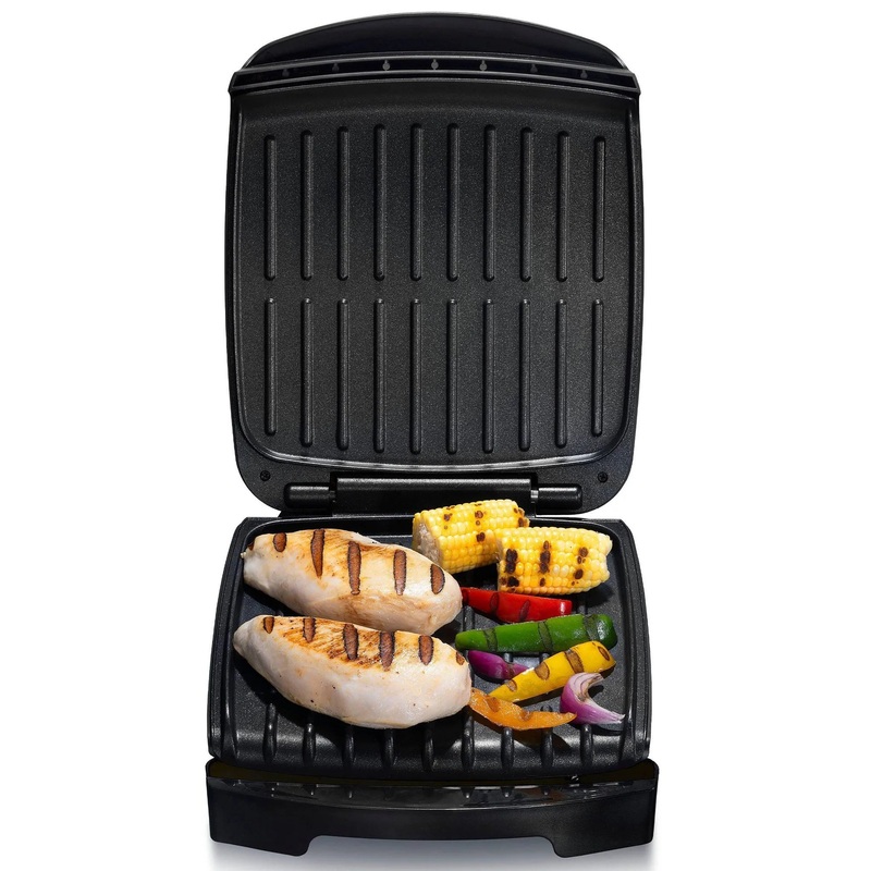 4-Serving Multi-Use Contact Grill & Panini – Black