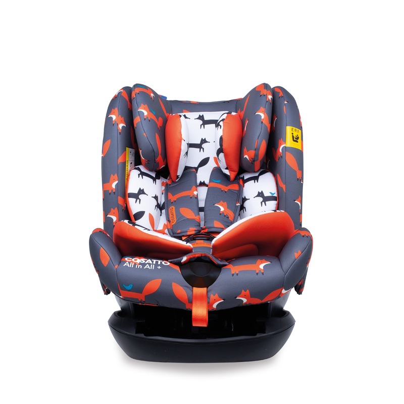 All in All + Group 0+123 Car Seat Charcoal Mister Fox