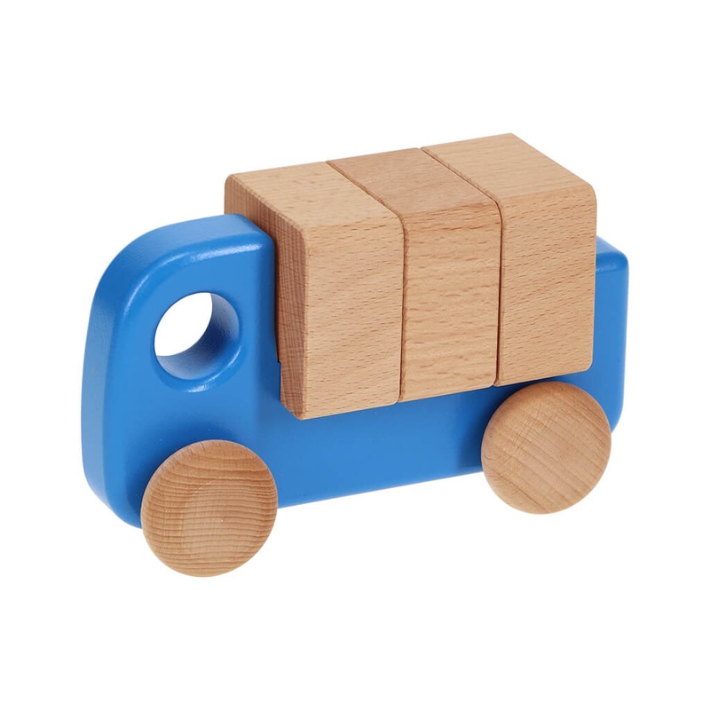 Wooden Toy Car with Blocks