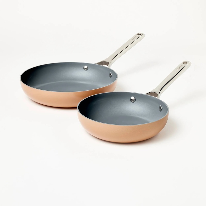 2pk (8″ & 10″) Frypan Set Terracotta Orange