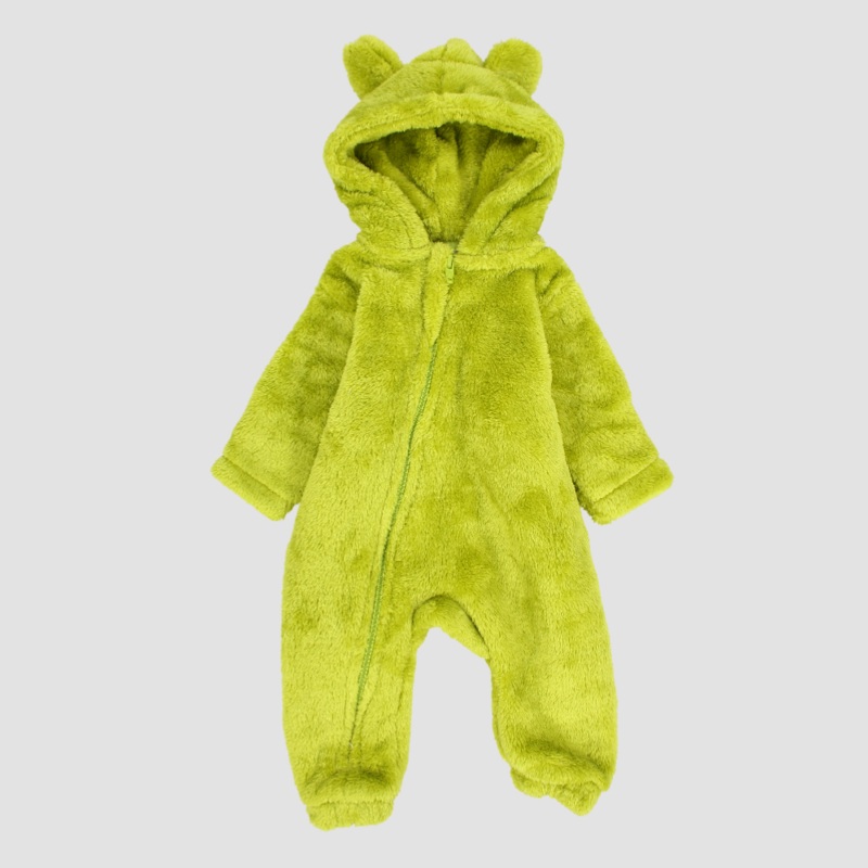31109 Teddy fleeced Hooded Onesie