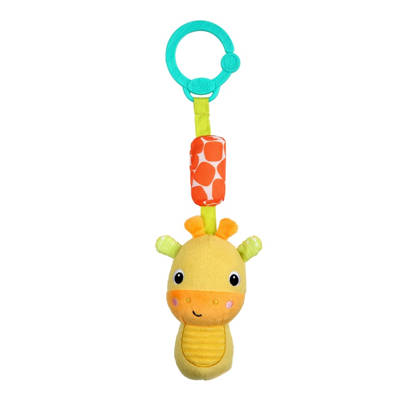Bright Starts Chime Along Friends On-the-Go Take-Along Toy, Giraffe