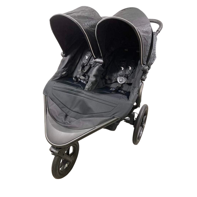 Baby Jogger Summit X3 Double Stroller, 2023, Midnight Black