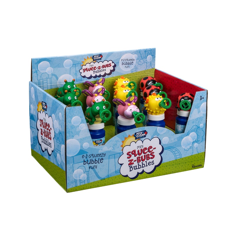 Toysmith Mini Squee-Z Bubs Bubbles, Assorted Styles