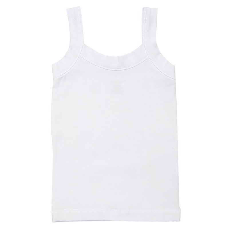 Girls Cotton Sleeveless Undershirt (Wide Straps)