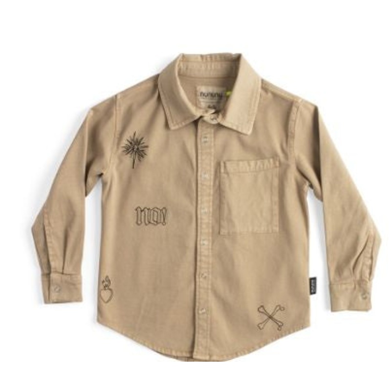 All Inked Snap Shirt – Khaki
