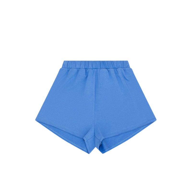 French Terry Raw Edge Shorts – Cobalt