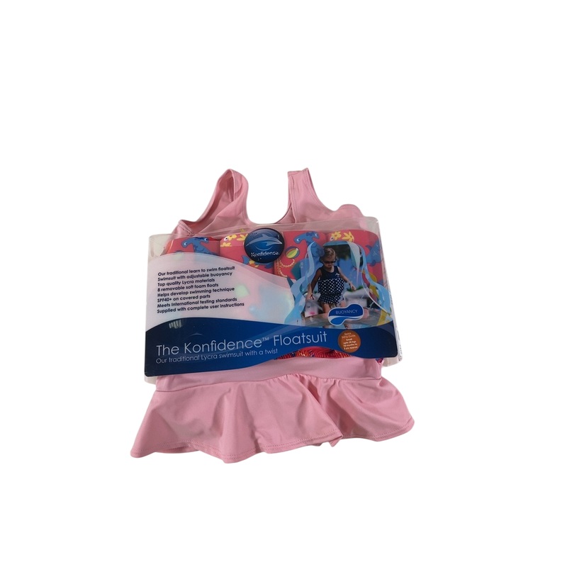 Konfidence Floatsuit, 2-3yrs/Small, Pink Sea Friends