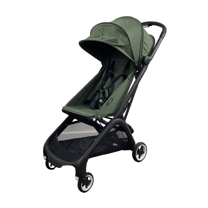 Bugaboo Butterfly Stroller, 2024, Black, Forest Green, Forest Green