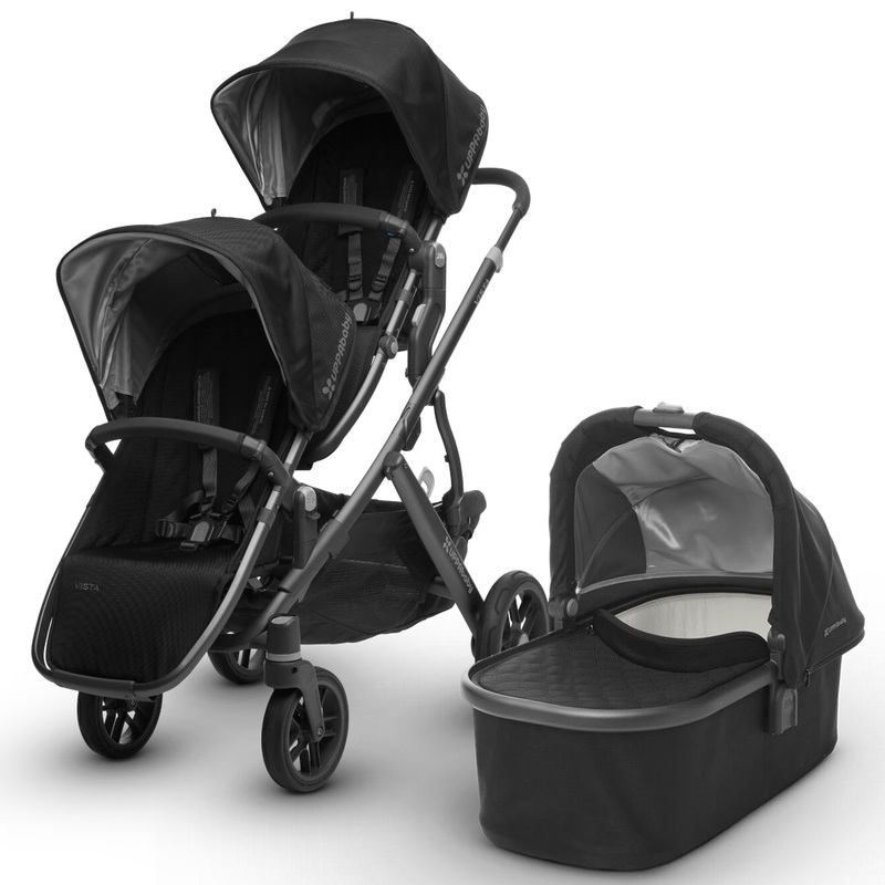 UPPAbaby 2017 Vista Double Stroller – Jake (Black/Carbon)