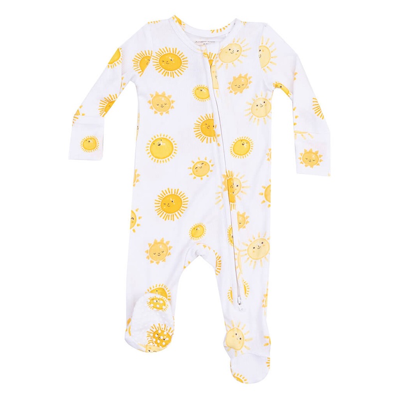 ADR 2 Way Zipper Footie Happy Suns