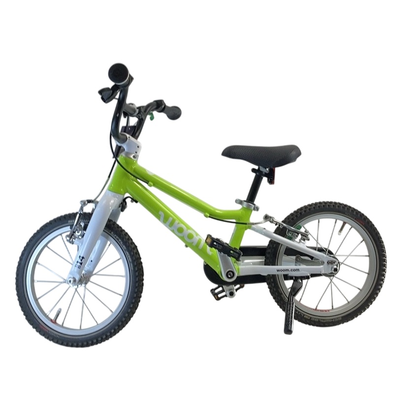 Woom 2 Bike- 14, Lizard Lime