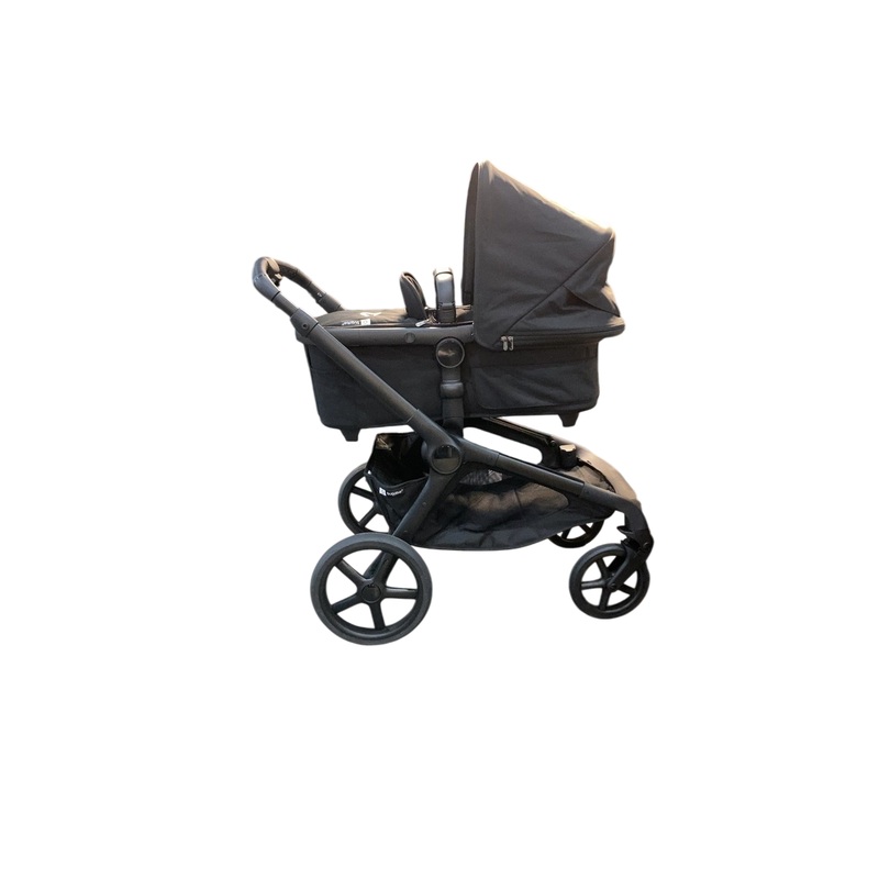 Bugaboo Kangaroo Single To Double Stroller, 2024, Black, Midnight Black, Midnight Black