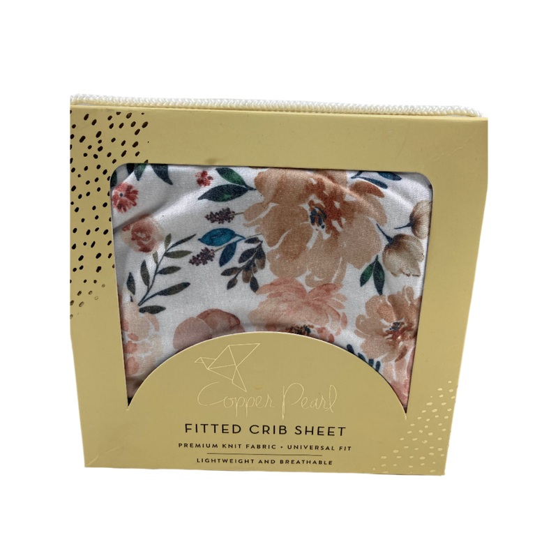 Copper Pearl Premium Knit Fitted Crib Sheet, Autumn